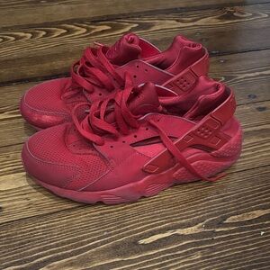 Nike Women's All-Red Huarache Sneakers